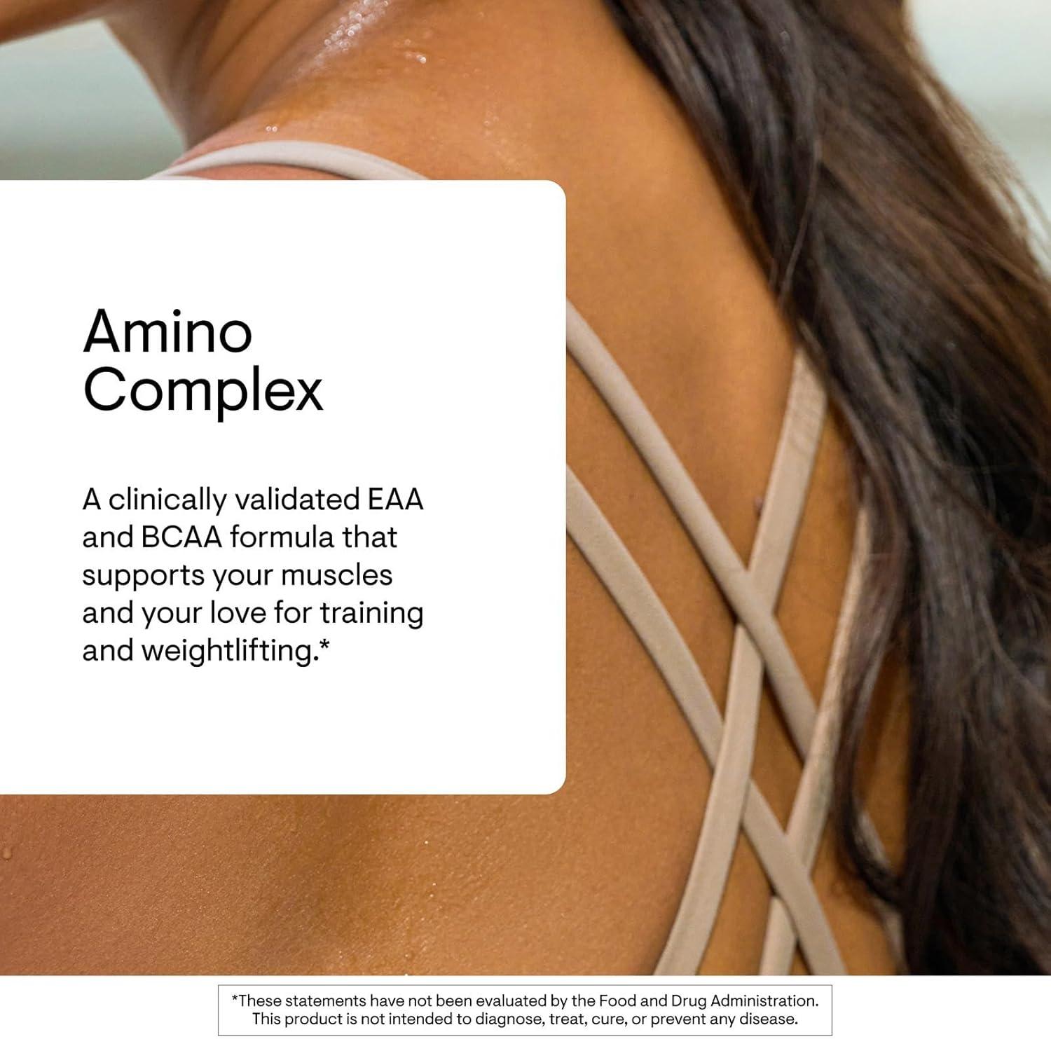 imageTHORNE Amino Complex ClinicallyValidated EAA and BCAA Powder for Pre or PostWorkout Promotes Lean Muscle Mass amp Exercise Recovery NSF Certified for Sport 30 Servings 80 Oz BerryLemon