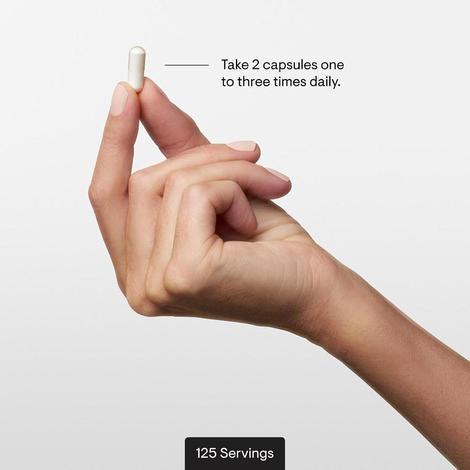 imageTHORNE Glycine Amino Acid Support for Relaxation Detoxification and Muscle Function 250 Capsules