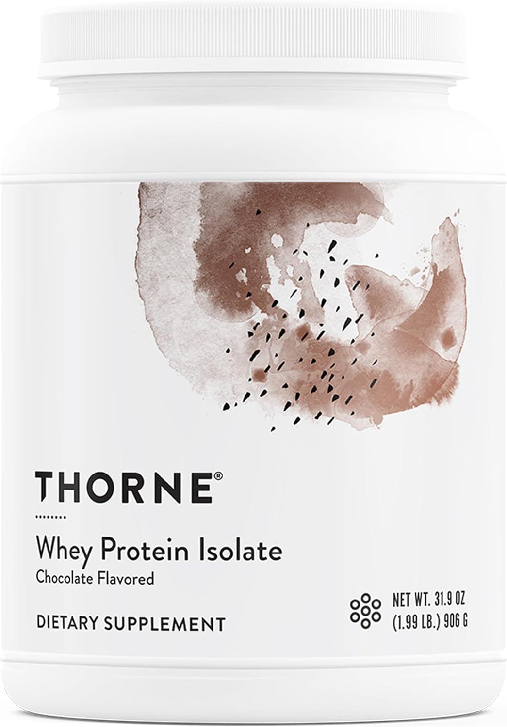 imageTHORNE Whey Protein Isolate 21 Grams of EasytoDigest Whey Protein Powder NSF Certified for Sport Vanilla 1379 Ounces 14 PacketsChocolate