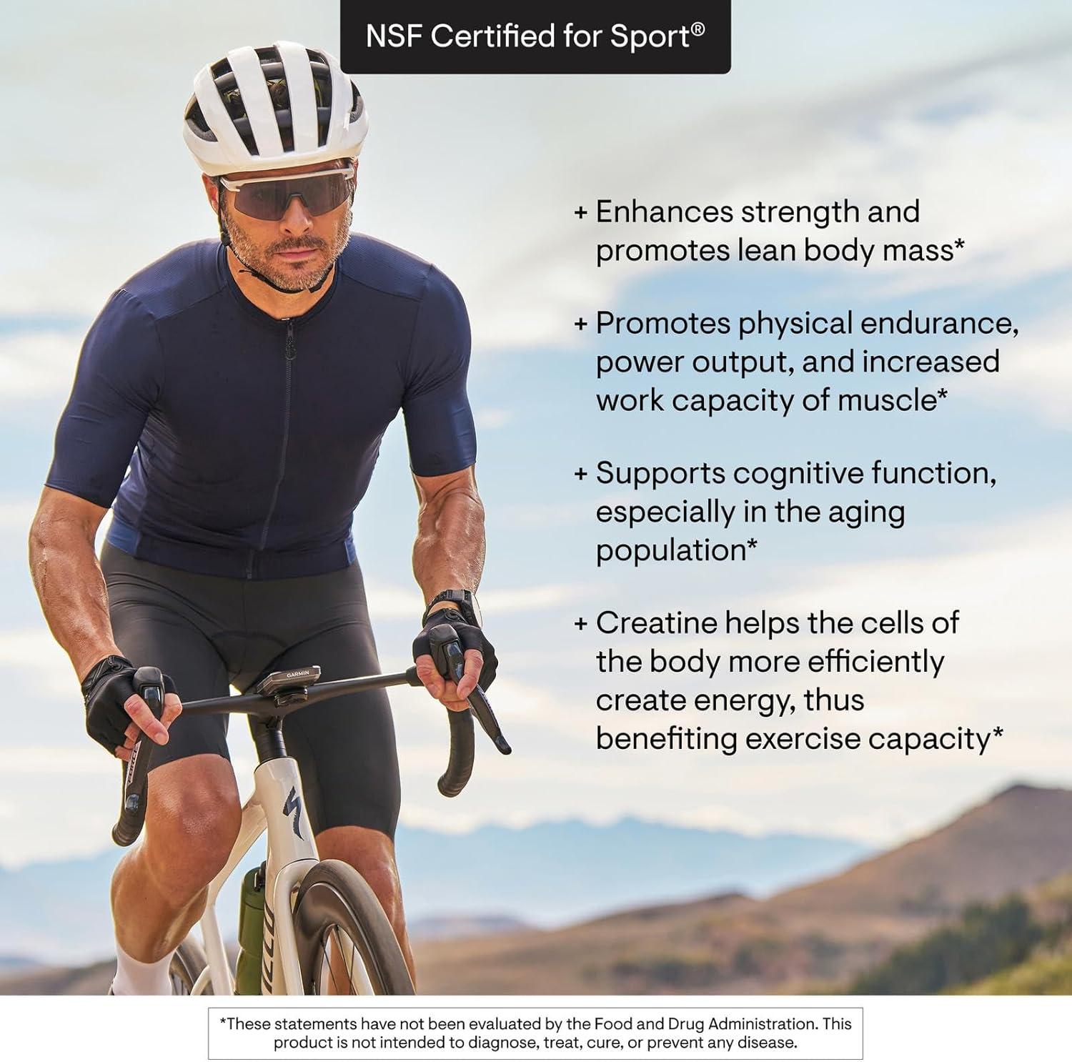 imageTHORNE Creatine Micronized Creatine Monohydrate Powder Support for Muscles amp Cognitive Function for Women amp Men Unflavored NSF Certified for Sport 5 g per Serving 180 ServingsUnflavored