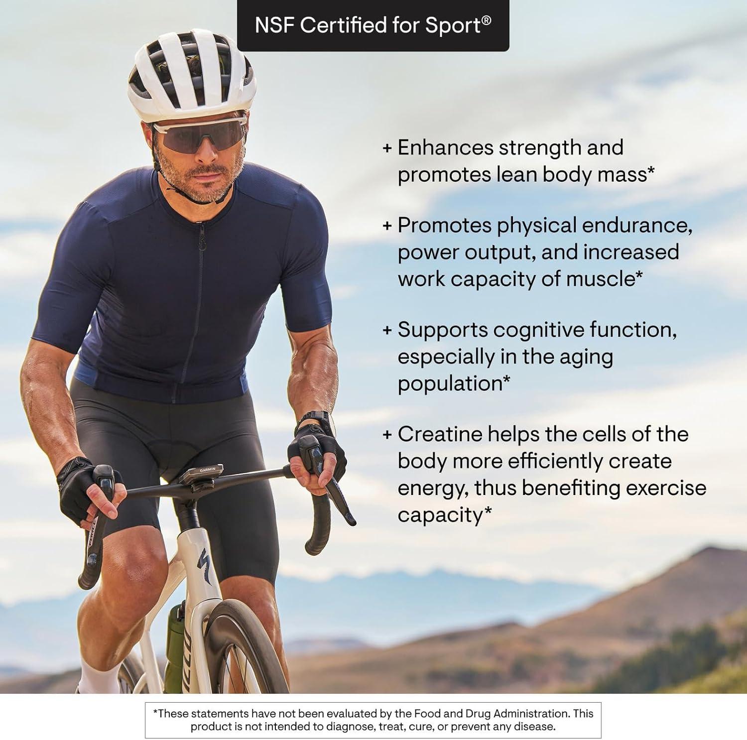 imageTHORNE Creatine Micronized Creatine Monohydrate Powder Support for Muscles amp Cognitive Function for Women amp Men Unflavored NSF Certified for Sport 5 g per Serving 180 ServingsUnflavored