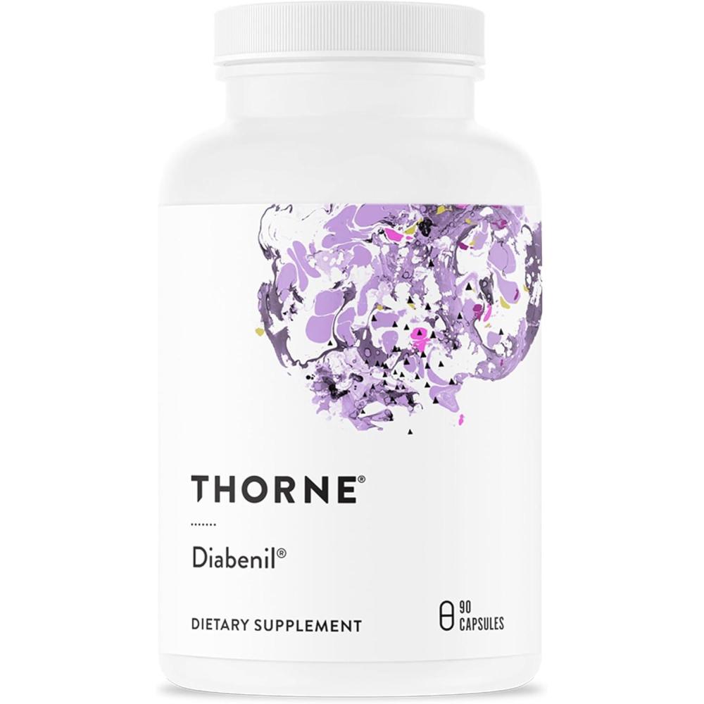 imageTHORNE Diabenil Support for Maintaining Health with Chromium ALA and Quercetin Phytosome 90 Capsules