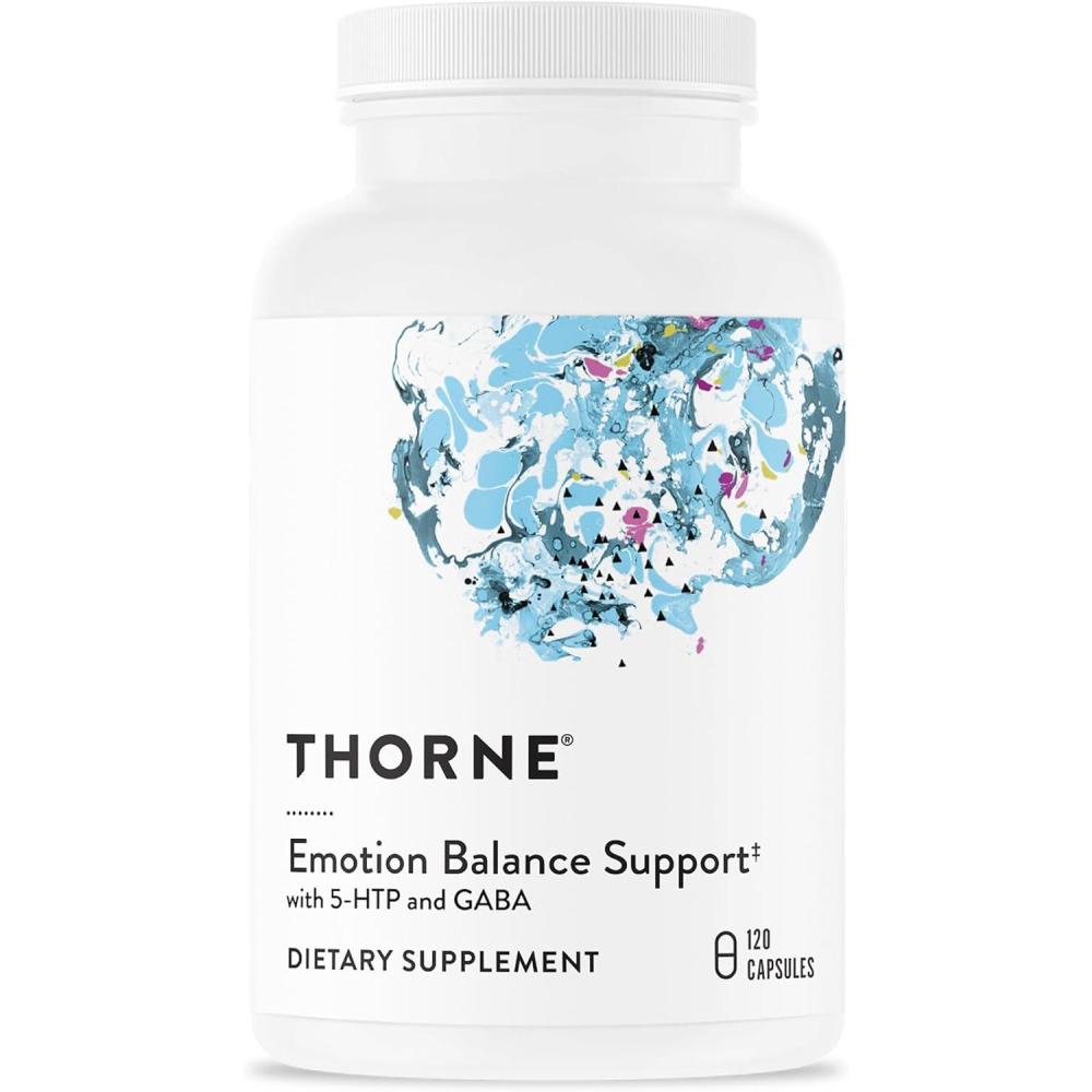 imageTHORNE Emotion Balance Support Formerly DeproloftHF Botanical Supplement for Positivity and Stress Management 120 Capsules