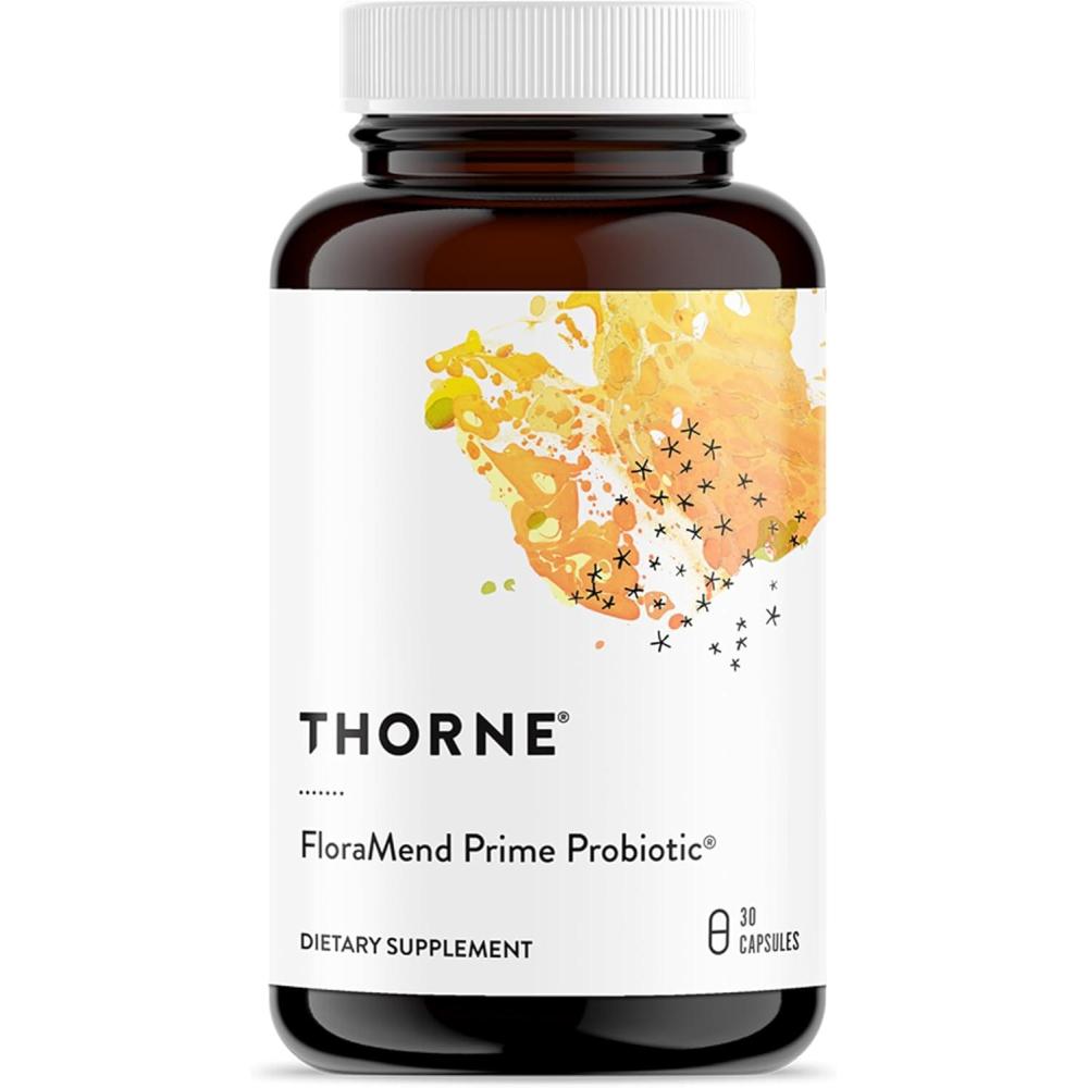 imageTHORNE FloraMend Prime Probiotic Shelf Stable Probiotic Blend Gut Health Supplement to Aid Weight Management amp Support Digestive Health 30 Servings