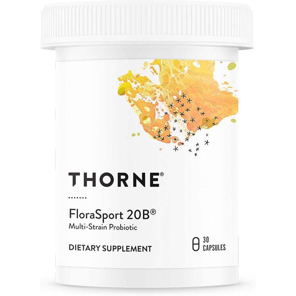 imageTHORNE FloraSport 20B Probiotic Supplement Promotes Digestive Support Gut Health Immune Function amp Occasional Diarrhea or Constipation Relief NSF Certified for Sport 30 Servings