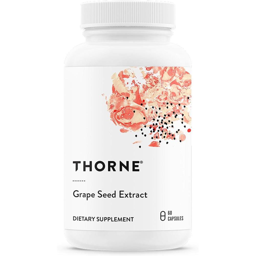 imageTHORNE Grape Seed Extract Formerly OPC100 Grape Seed Phytosome for Antioxidant Support 60 Capsules