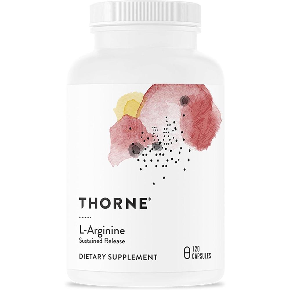 imageTHORNE LArginine Sustained Release Formerly PerfusiaSR Support Heart Function Nitric Oxide Production amp Optimal Blood Flow 60 Servings
