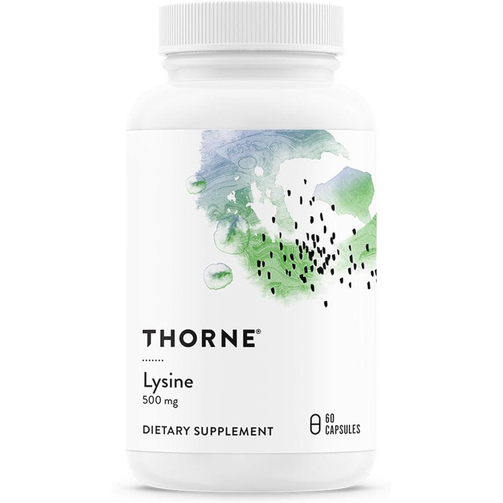 imageTHORNE Lysine Essential Amino Acid for Skin Health Energy Production amp Immune Function 500 mg 60 Servings60 Count Pack of 1