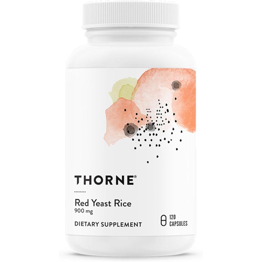 imageTHORNE Red Yeast Rice Formerly Choleast900 Supports Healthy Cholesterol Levels Already in a Normal Range Heart Health amp Blood Pressure GlutenFree DairyFree 120 Capsules