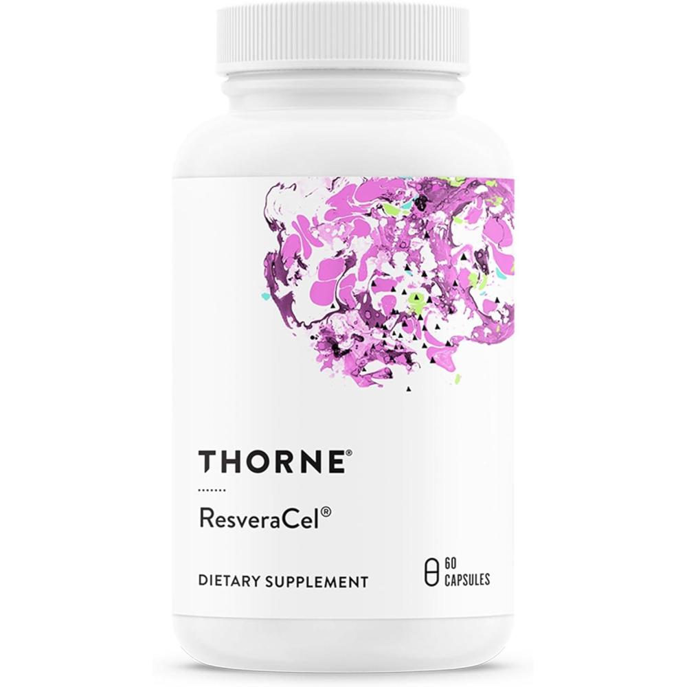imageTHORNE ResveraCel Nicotinamide Riboside with Quercetin Phytosome amp Resveratrol Support Healthy Aging Methylation Cellular Energy Production amp Metabolism 30 Servings