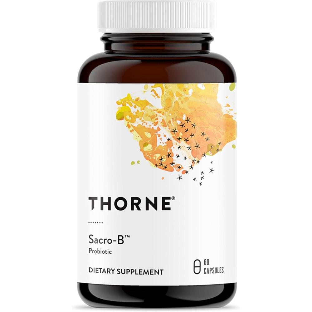 imageTHORNE SacroB Probiotic Support Gut Health Immune Function amp Constipation Relief Probiotics GlutenFree Health Support 60 Capsules