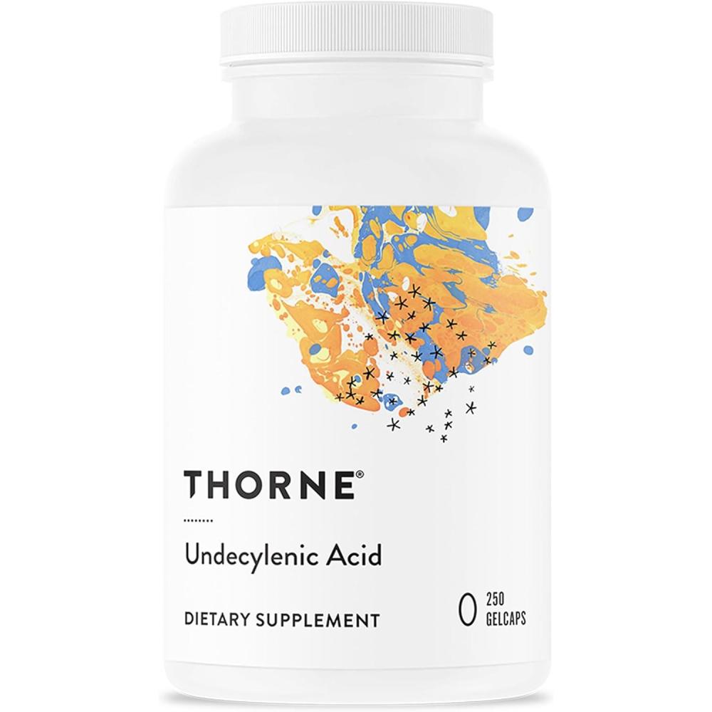 imageTHORNE Undecylenic Acid Formerly Formula SF722 250 mg of Undecylenic Acid for a Healthy Balance of Gut amp Vaginal Flora Gluten Free 250 Gelcaps 50 Servings