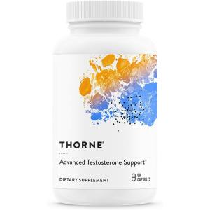 THORNE – Advanced Testosterone Support – Men’s Health Supplement – Supports Healthy Testosterone Levels & Muscle Fatigue* – with Ashwagandha, Shilajit & Zinc – Gluten, Dairy & Soy-Free – 30 Servings