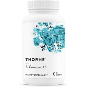 THORNE – B-Complex #6 – Vitamin B Complex with Active Forms of Essential B Vitamins & Extra B6-60 Servings