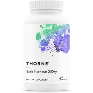 THORNE – Basic Nutrients 2/Day – Comprehensive Daily Multivitamin with Optimal Bioavailability – Vitamin & Mineral Formula – Gluten, Dairy & Soy-Free – 60 Capsules – 30 Servings(60 Count (Pack of 1))