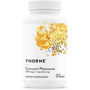 THORNE – Curcumin Phytosome 1000 mg (Meriva) – Clinically Studied, High Absorption – Supports Healthy Inflammatory Response in Joints, Muscles, GI Tract, Liver, Brain & Nerves* – 60 Servings(60 Count (Pack of 1))