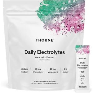 THORNE – Daily Electrolytes – Zero Sugar & Low-Calorie Electrolyte Powder Drink Mix – Flavors Derived from Natural Sources – NSF Certified for Sport – Blood Orange – 30 Stick Packs(Watermelon)