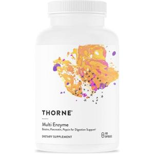 THORNE – Multi Enzyme (Formerly B.P.P.) – Betaine, Pepsin, Pancreatin – Comprehensive Blend of Digestive Enzymes to Support Normal Digestion* – Dairy-Free – 180 Capsules – 90 Servings