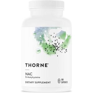 THORNE – NAC – N-Acetylcysteine – 500mg – Supports Respiratory Health & Immune Function – Promotes Liver & Kidney Detox* – Gluten, Dairy & Soy-Free – 90 Servings(180 Count (Pack of 1))