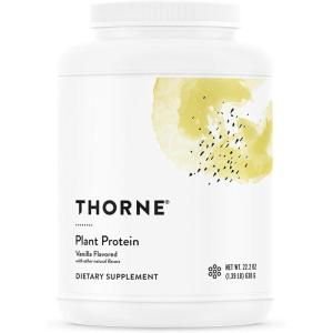 THORNE – Plant Protein – 22 Grams of Vegan Protein Powder – Pea, Rice & Chia Seed Protein with Complete Amino Acid Profile – NSF Certified for Sport – Vanilla – Gluten-Free – About 20 Servings(Vanilla)
