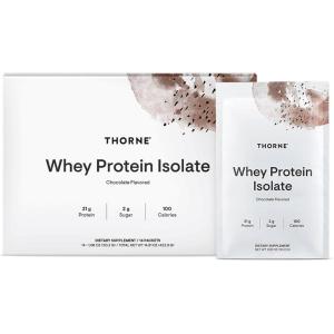 THORNE – Whey Protein Isolate – 21 Grams of Easy-to-Digest Whey Protein Powder – NSF Certified for Sport – Vanilla – 13.79 Ounces – 14 Packets(Chocolate)