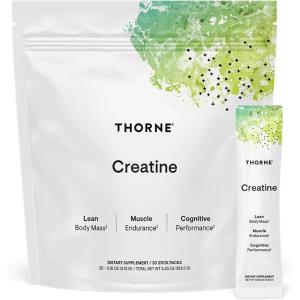 THORNE Creatine – Micronized Creatine Monohydrate Powder – Support for Muscles & Cognitive Function* – for Women & Men – Unflavored – NSF Certified for Sport – 5 g per Serving – 180 Servings(Unflavored)