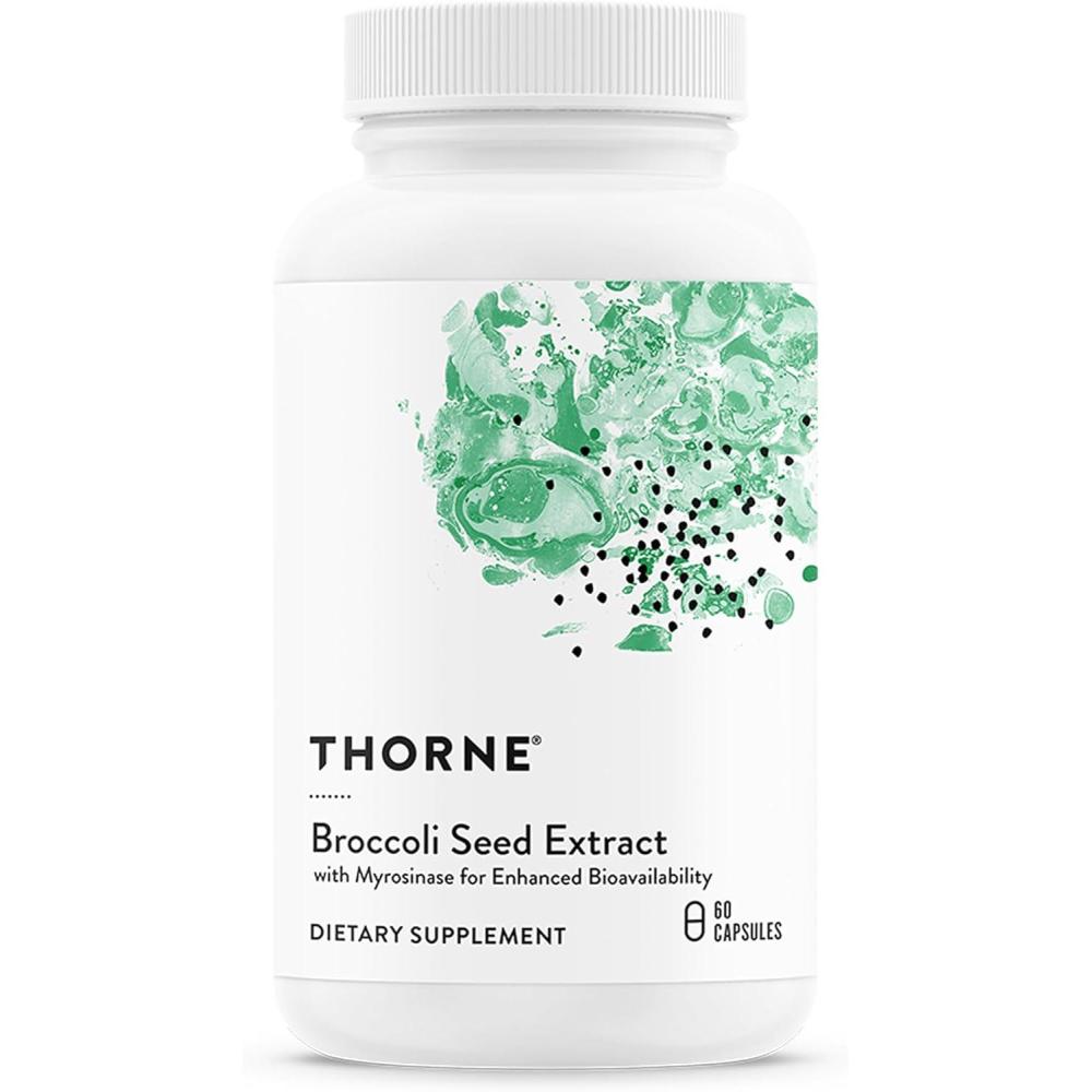 imageTHORNE Broccoli Seed Extract Formerly CruceraSGS for Antioxidant Support Sulforaphane Glucosinolate SGS 60 Capsules