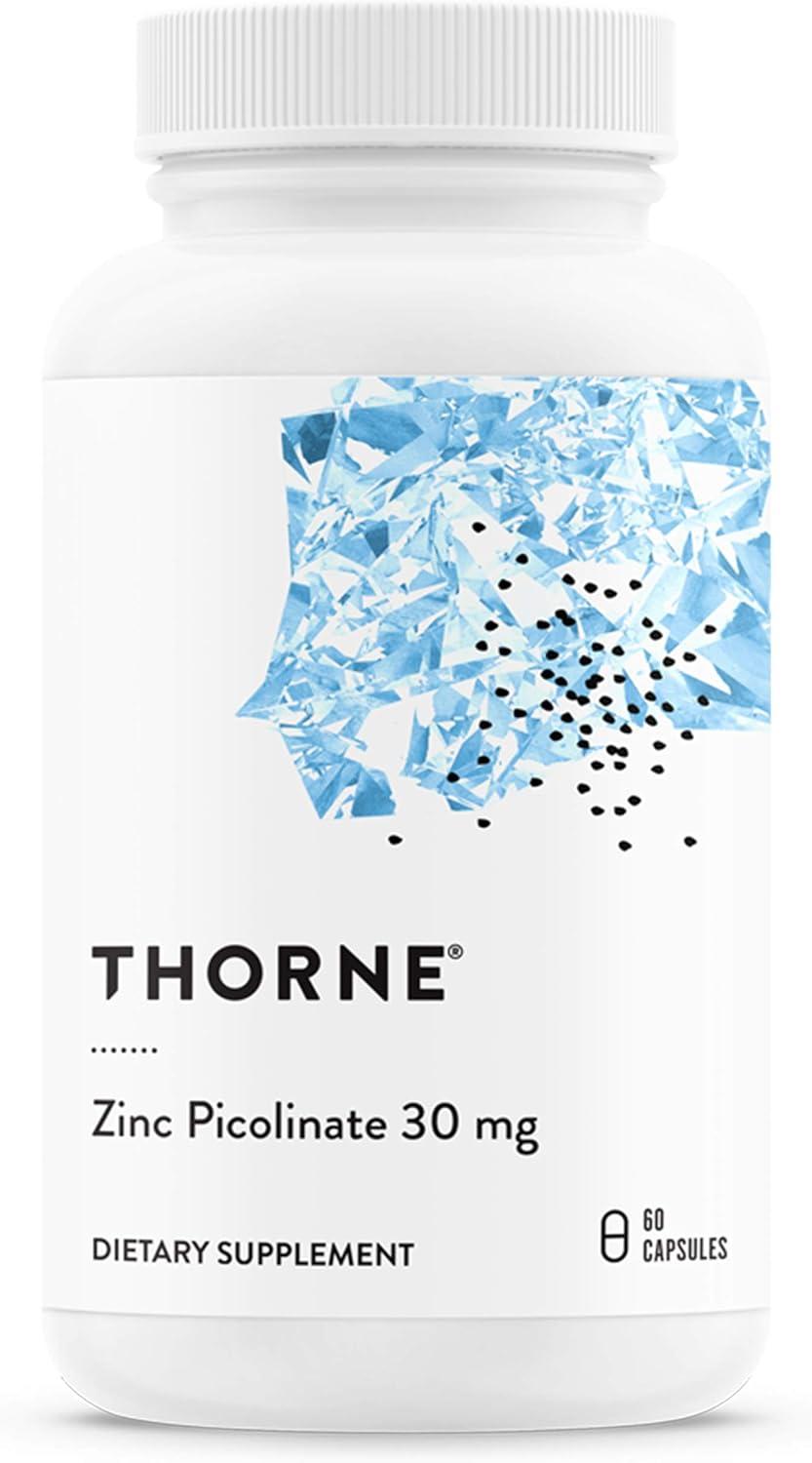 imageTHORNE Trace Minerals Bundle Zinc Picolinate and Copper Bisglycinate Essentials for Wellness 60 Servings