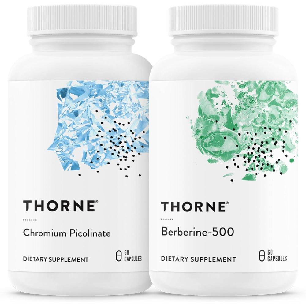 imageTHORNE  Metabolic Support Bundle Berberine and Chromium Picolinate for Balanced Wellness  30 Servings