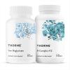THORNE – Nutrient Essentials Duo – Iron Bisglycinate & B-Complex #12 for Energy Support and Blood Building – 60 Servings