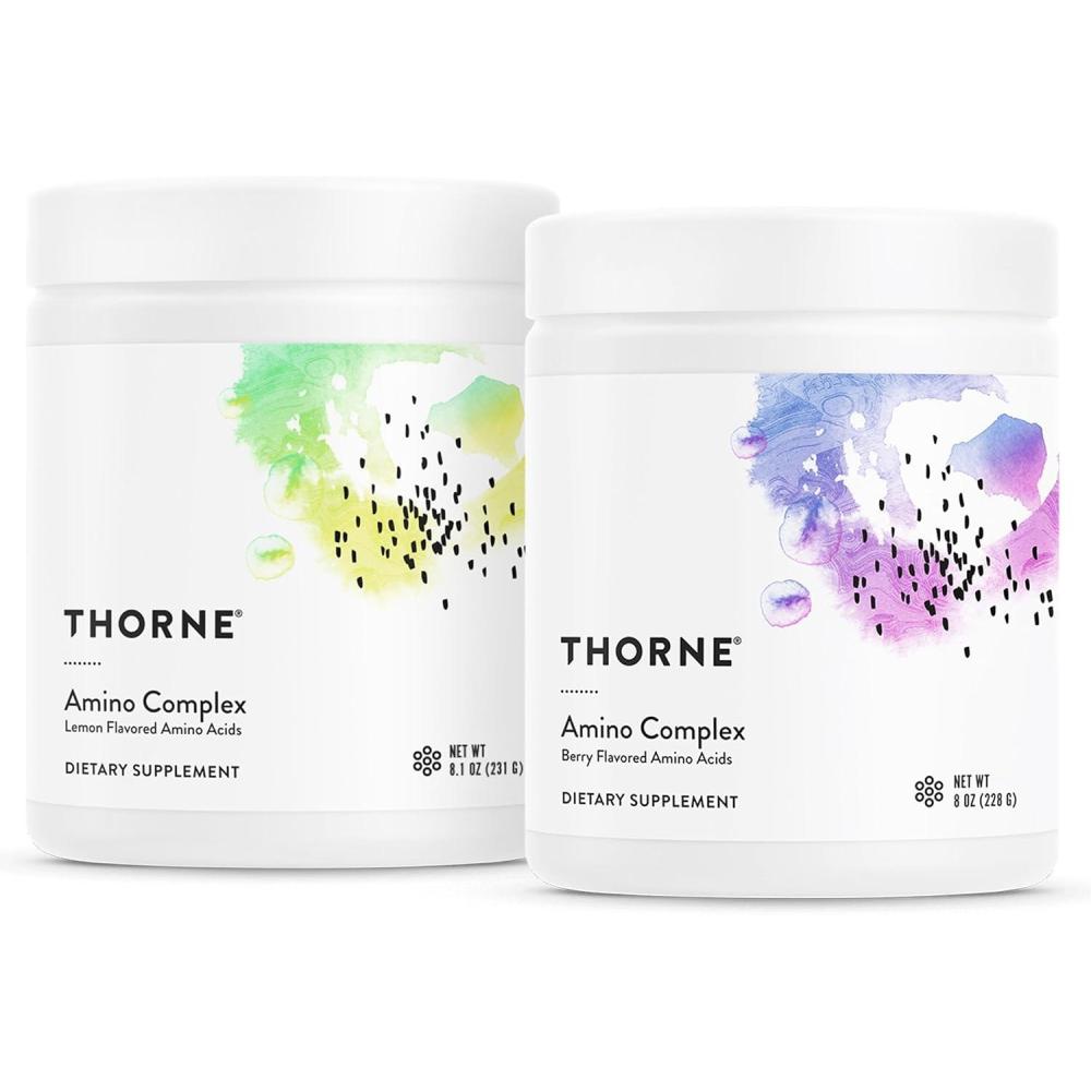 imageTHORNE Amino Complex Bundle Promotes Lean Muscle Mass and Energy Production Lemon amp Berry Flavors