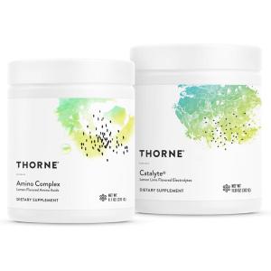 THORNE – Performance Essentials Bundle – Amino Complex Lemon & Catalyte Lemon Lime – 30 Servings