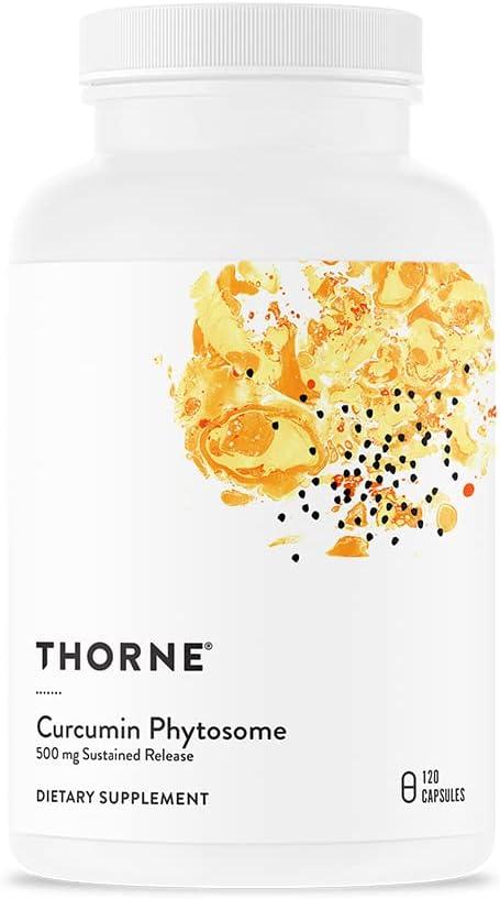 imageTHORNE Curcumin Phytosome Sustained Release 120 Capsules amp Memoractiv 60 Capsules Bundle Supports Joint Health Muscle Health amp Healthy Aging Dairy Free Soy Free Gluten Free