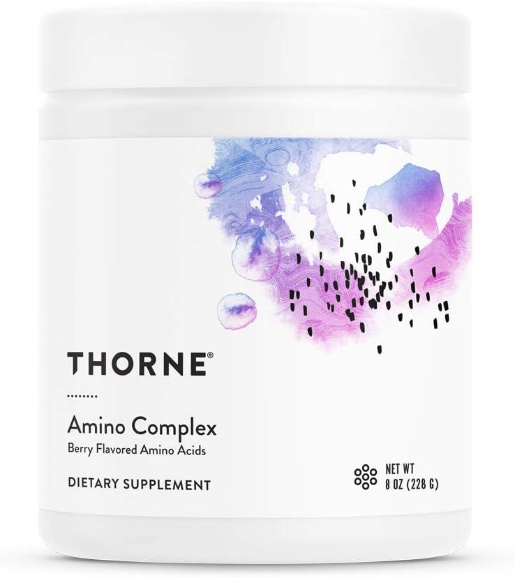 imageTHORNE MultiVitamin Elite AM amp PM 180 Capsules amp Amino Complex Berry 8 Oz Bundle Supports Energy Production amp Athletic Performance Gluten Dairy amp SoyFree
