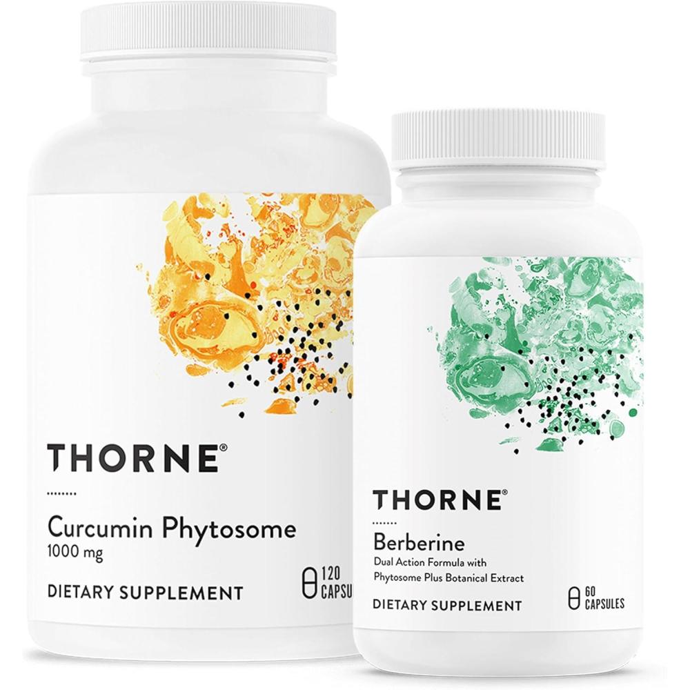 imageTHORNE  Overall Wellness Bundle  Curcumin Phytosome amp Berberine  30 to 60 Servings