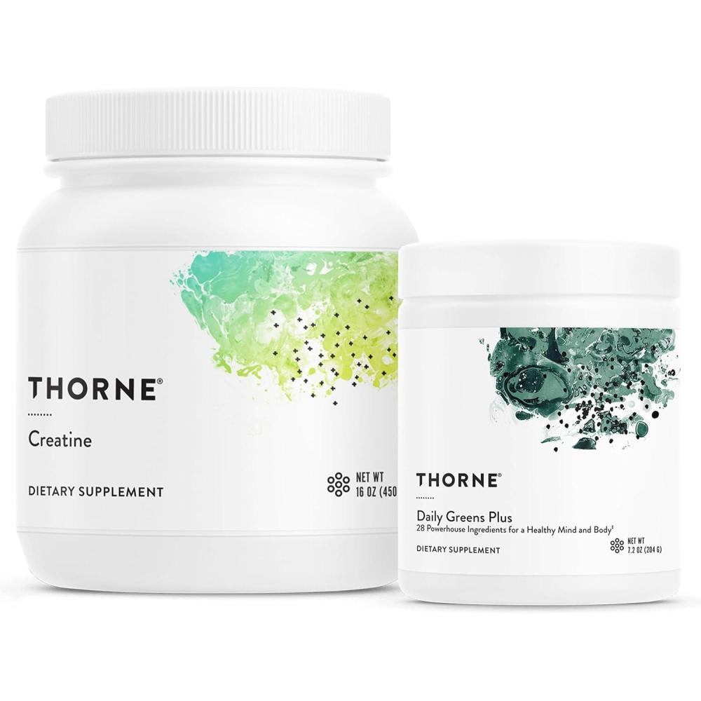 imageTHORNE Performance amp Vitality Bundle Creatine amp Daily Greens 30 to 90 Servings