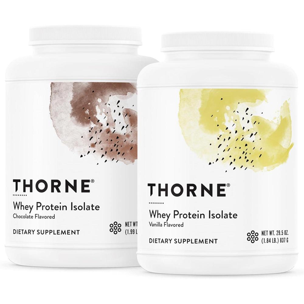 imageTHORNE  Whey Protein Isolate Bundle  Chocolate amp Vanilla Flavors