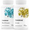 THORNE – Basic B Complex (60 Capsules) & Vitamin D-5000 (60 Capsules) Bundle – Supports Cellular Energy Production, Brain Health & Healthy Bones – Gluten, Dairy & Soy-Free
