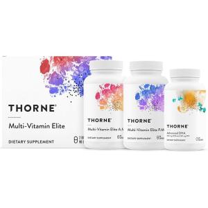 THORNE – Day & Night Wellness Bundle – Multi-Vitamin Elite + Advanced DHA – 30 Servings